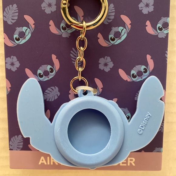 Disney Stitch Airtag Holder Case Cover On Keychain Primark New - Picture 4 of 5